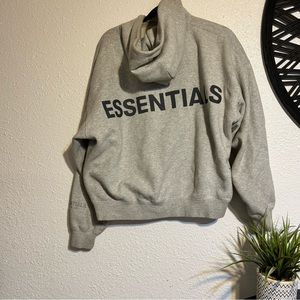 Grey essentials hoodie